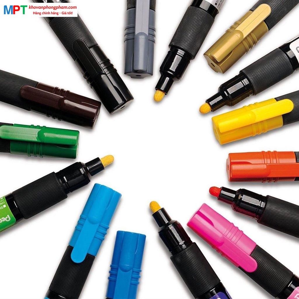 Bút sơn Pentel MMP20 nét 4.0mm vẽ trên được nhiều chất liệu