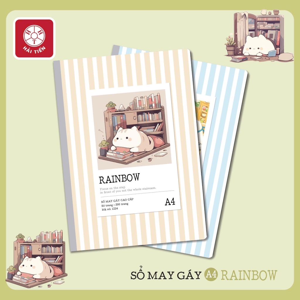 Sổ bìa bồi cao cấp Rainbow