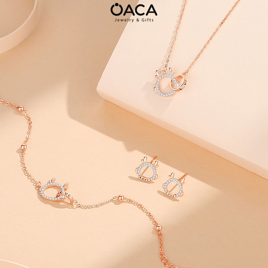 Dây chuyền bạc Rồng Artabotrys dễ thương đá CZ