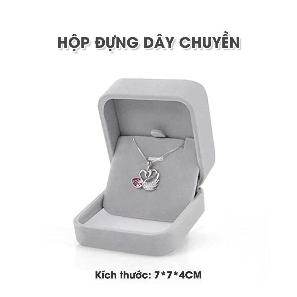 Hộp đựng trang sức nhung nỉ cao cấp