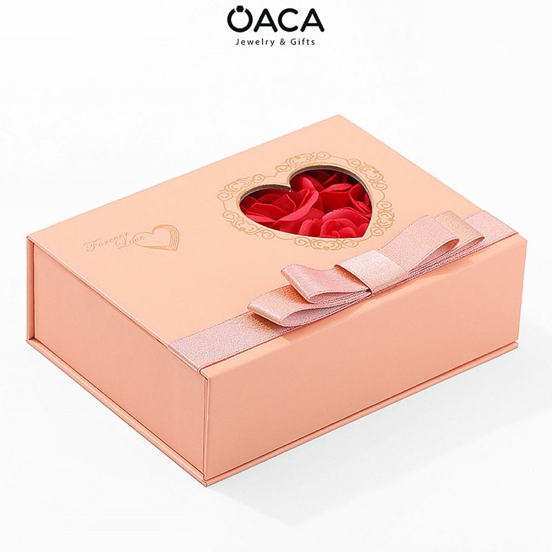 Hộp quà tặng đựng bộ trang sức hoa hồng Forever Love