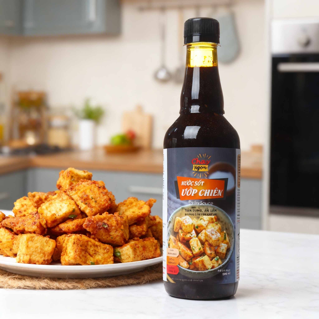 Nước Sốt Ướp Chiên Chay Ngon Hùng Phát Chai 500ml - Stir Fry Sauce