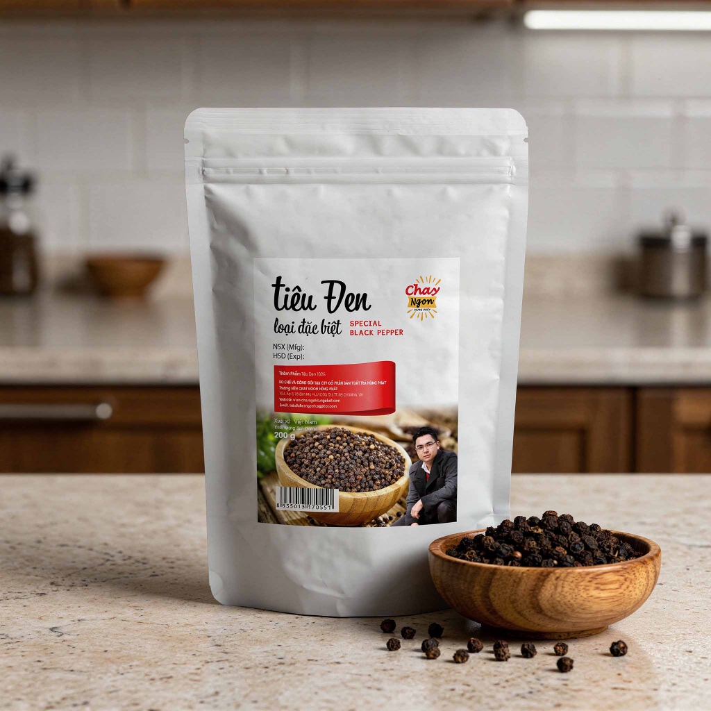 Hạt Tiêu Đen 200g - Loại Đặc Biệt