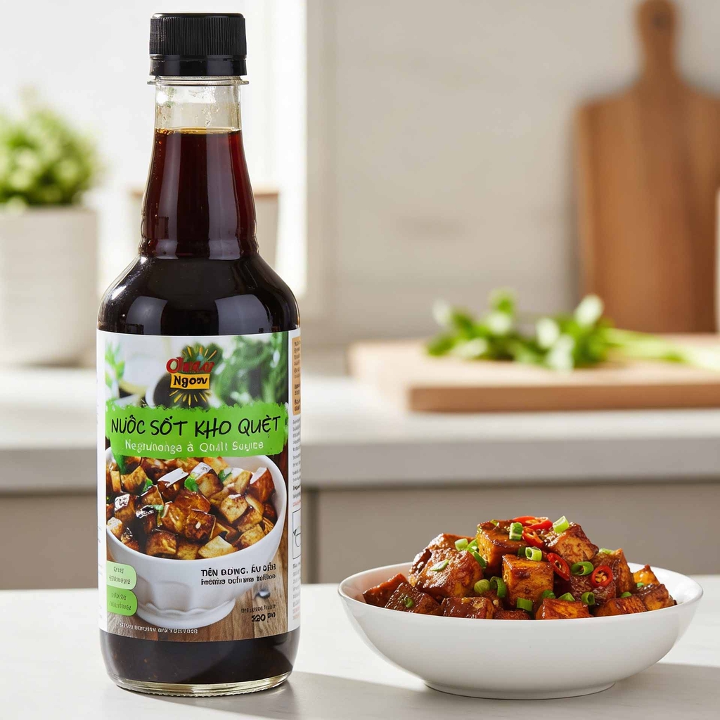 Nước Sốt Kho Quẹt Chay Ngon Hùng Phát Chai 500ml - Vegetables & Chilli Sauce
