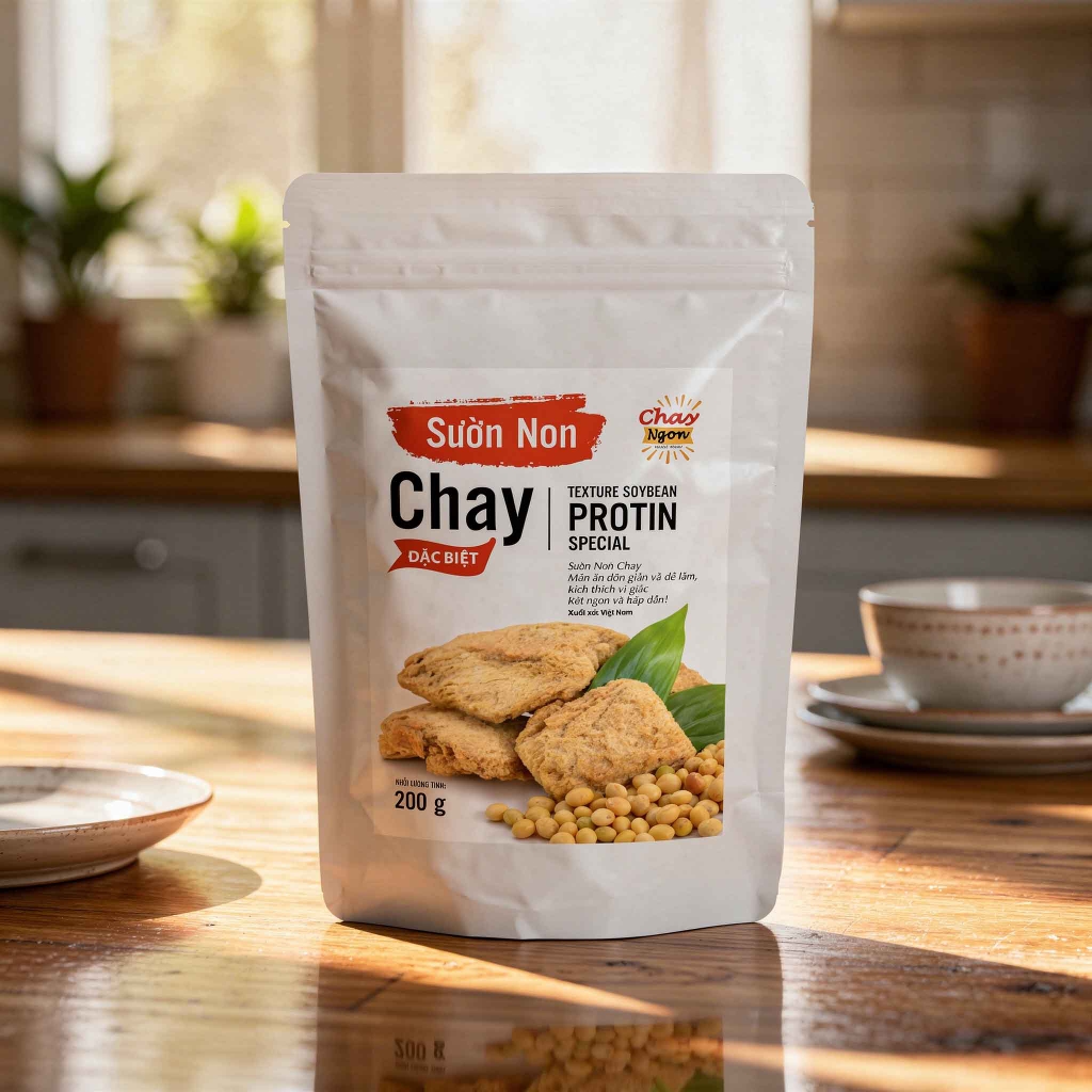 Sườn Non Chay Đặc Biệt 200g - Texture Soybean Protin (Special)
