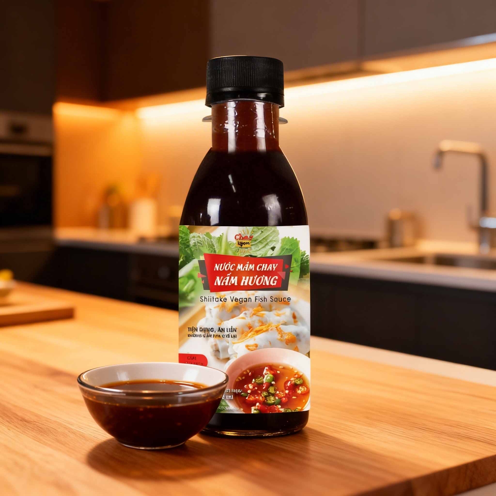 Nước Mắm Chay Nấm Hương 200ml - Shiitake Vegan Fish Sauce