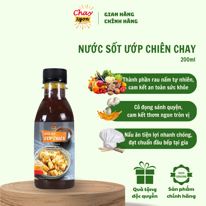 Nước Sốt Ướp Chiên Chay Ngon Hùng Phát Chai 200ml - Stir Fry Sauce