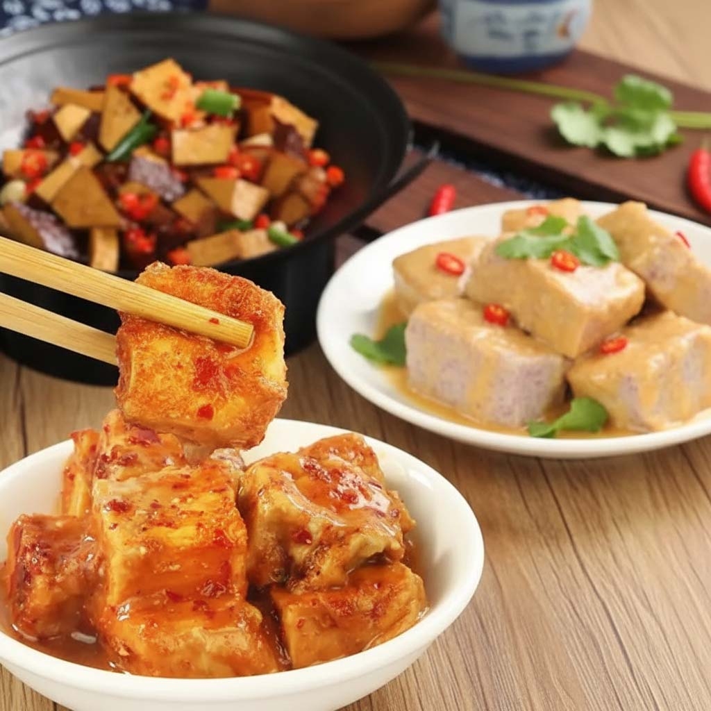 Chao Béo Cay - Spicy Taro Bean Curd