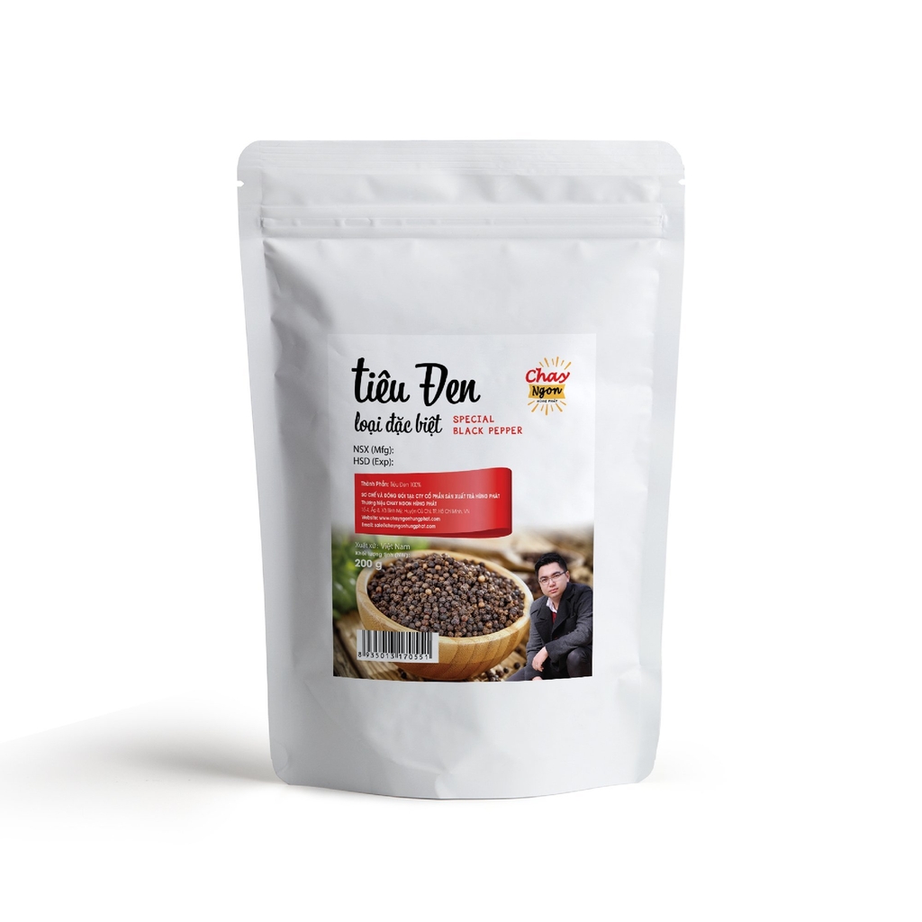 Hạt Tiêu Đen 200g - Loại Đặc Biệt