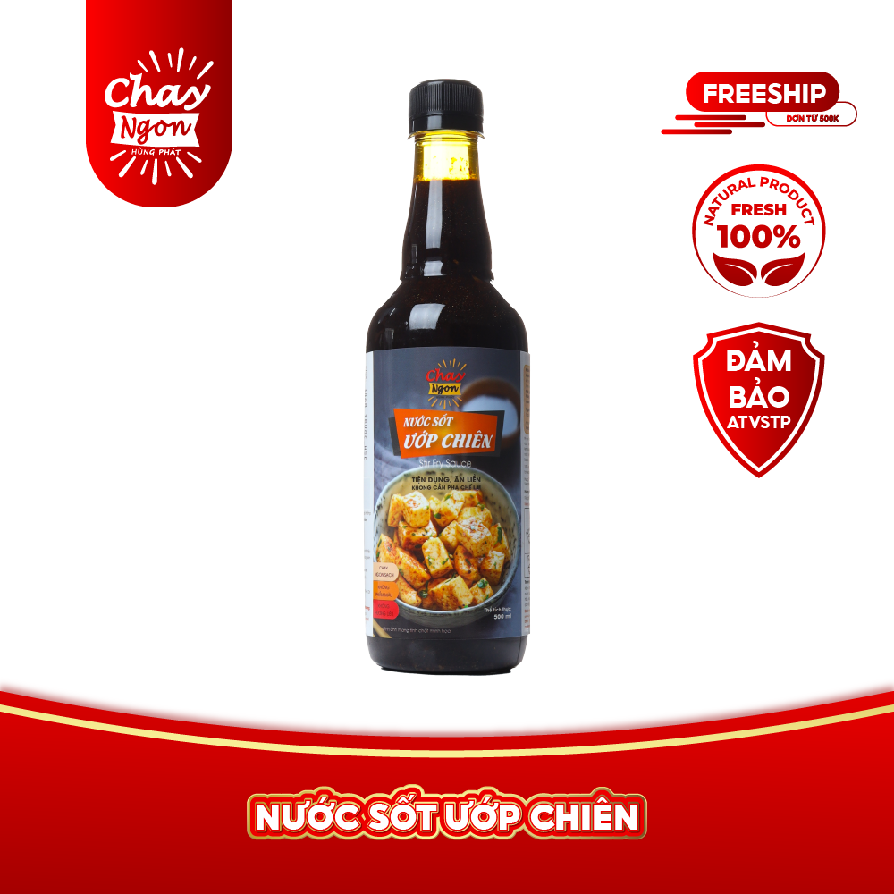 Nước Sốt Ướp Chiên Chay Ngon Hùng Phát Chai 500ml - Stir Fry Sauce