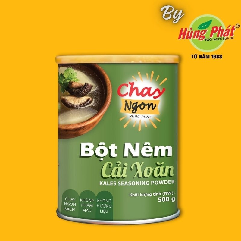 Bột Nêm Chay Chiết Xuất Cải Xoăn Hộp 500g - Kales Seasoning Powder