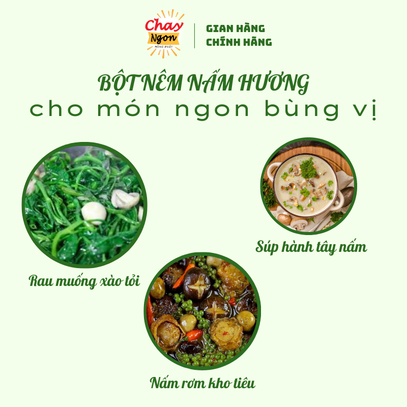 Bột Nêm Chay Nấm Hương 500g - Shiitake Mushrooms Seasoning Powder