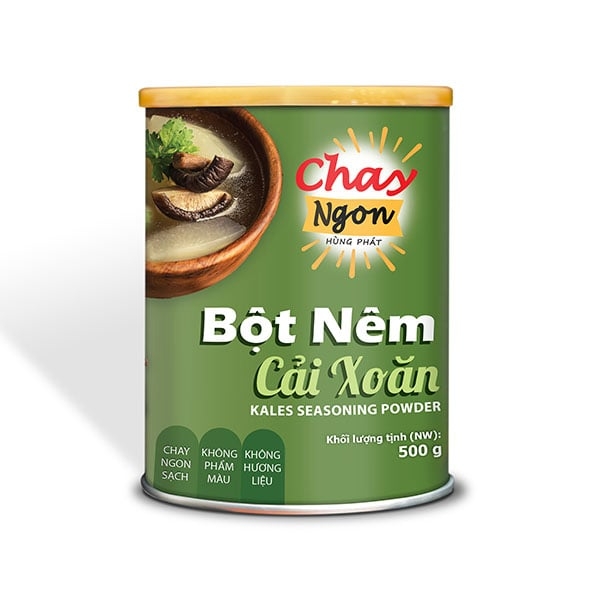 Bột Nêm Chay Chiết Xuất Cải Xoăn Hộp 500g - Kales Seasoning Powder
