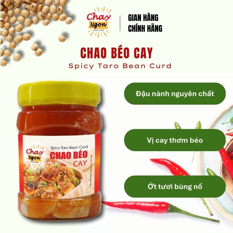 Chao Béo Cay - Spicy Taro Bean Curd