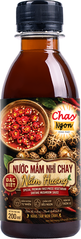 Nước mắm nhĩ chay nấm hương đặc biệt