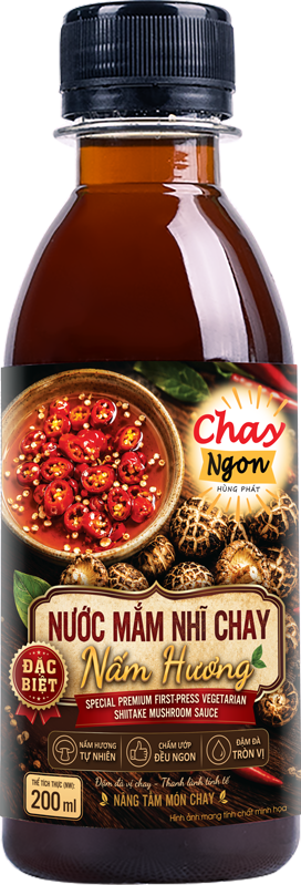 Nước mắm nhĩ chay nấm hương đặc biệt