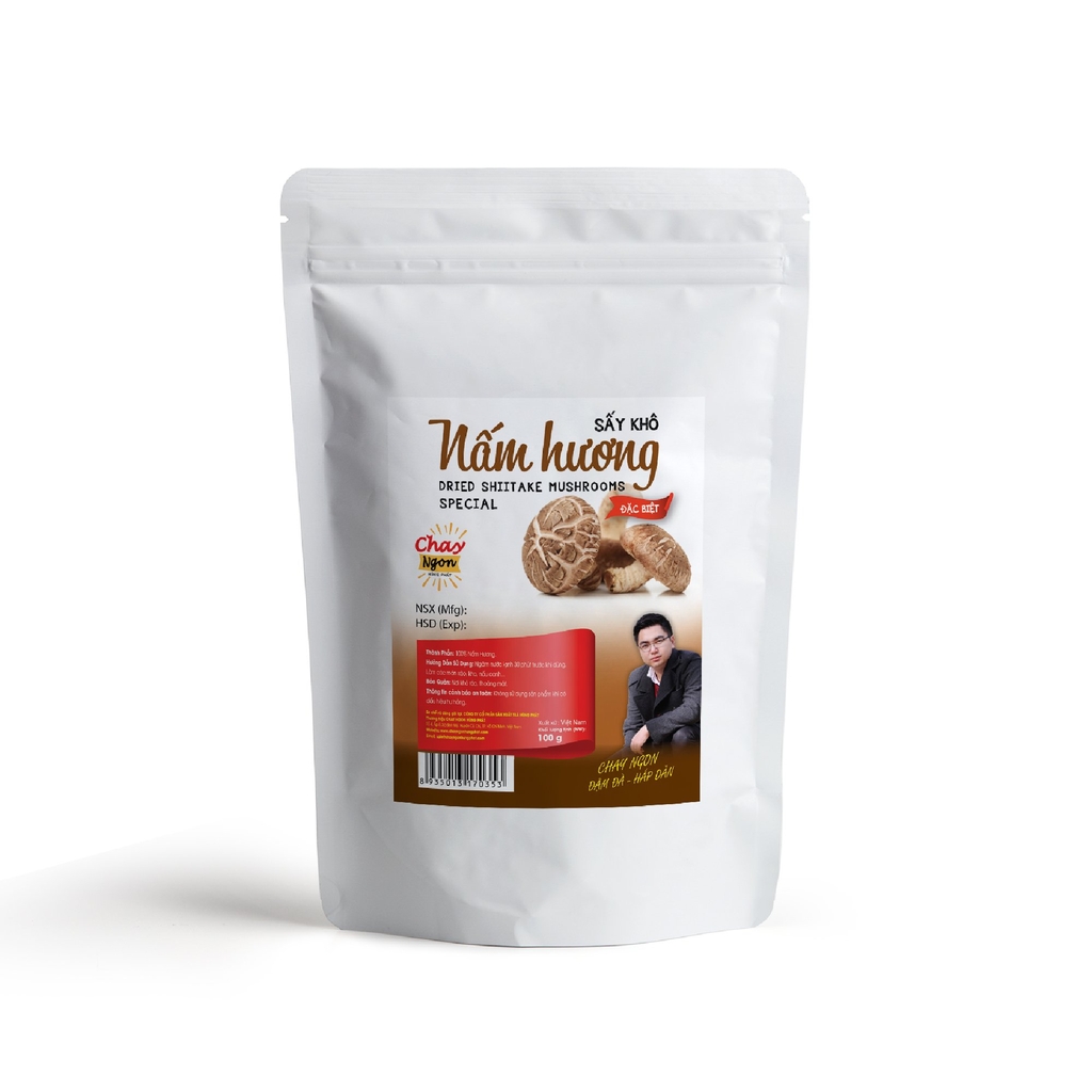 Nấm Hương Sấy Khô Đặc Biệt 100g - Special Dried Shiitake Mushrooms