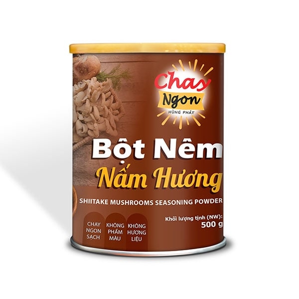 Bột Nêm Chay Nấm Hương 500g - Shiitake Mushrooms Seasoning Powder