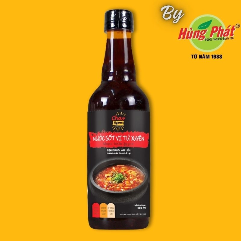 Sốt Vị Tứ Xuyên Cay Chay Ngon Hùng Phát Chai 500ml - Mapo Taste Sauce