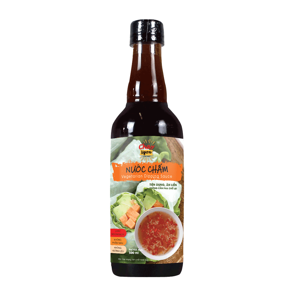 Nước Chấm Chay Ngon Hùng Phát Chai 500ml [Đổ Ra Là Dùng Tiện Lợi Vô Cùng] - Vegetarian Dipping Sauce