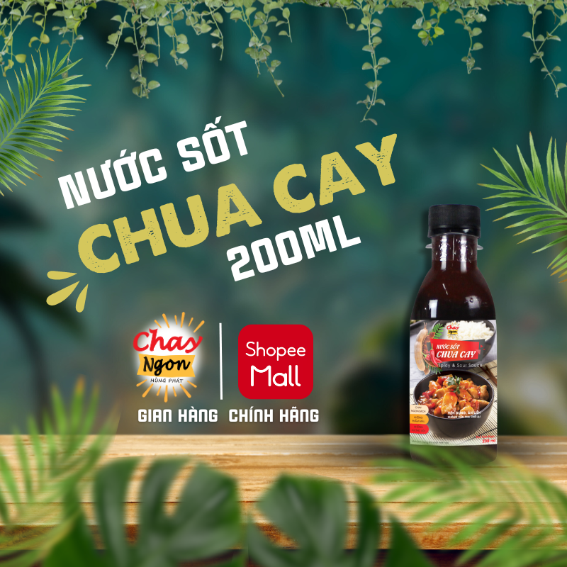Nước Sốt Chua Cay Chay Ngon Hùng Phát 200ml - Spicy & Sour Sauce