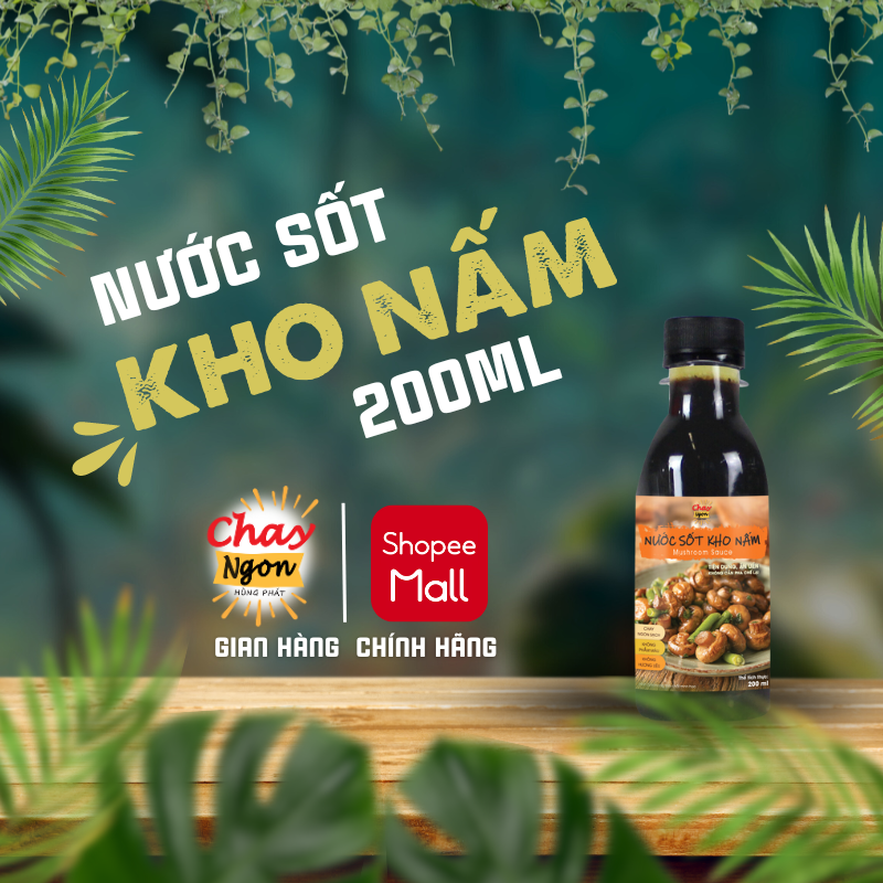 Nước Sốt Kho Nấm Chay Ngon Hùng Phát 200ml - Mushroom Sauce