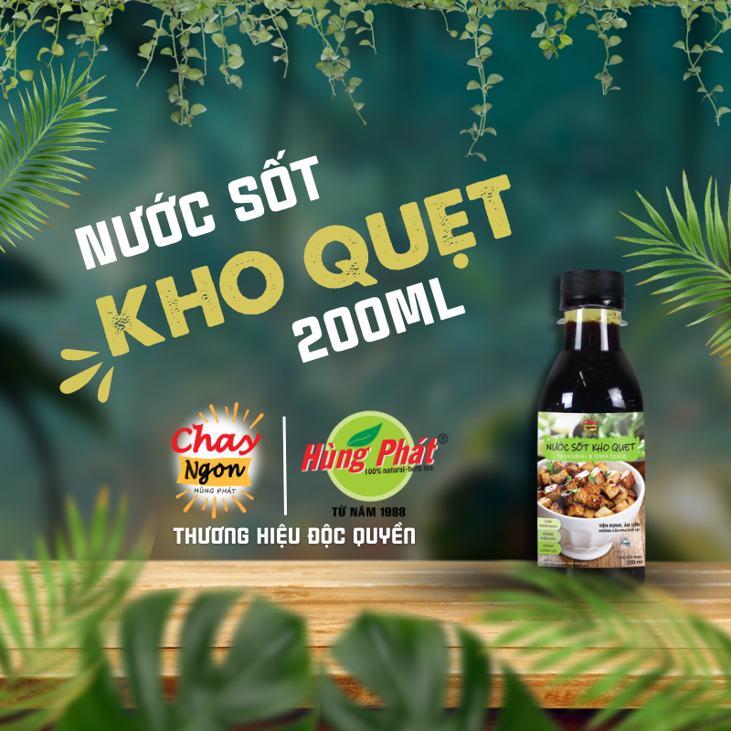 Nước Sốt Kho Quẹt Chay Ngon Hùng Phát Chai 200ml - Vegetables & Chilli Sauce