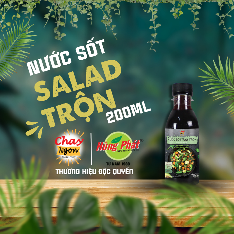 Sốt Rau Salad Trộn Chay Ngon Chua Ngọt Chuẩn Vị Chai 200ml [Bí Kíp Cho Mọi Món Salad Trộn] - Salad Dressing- Mini Salad Dressing