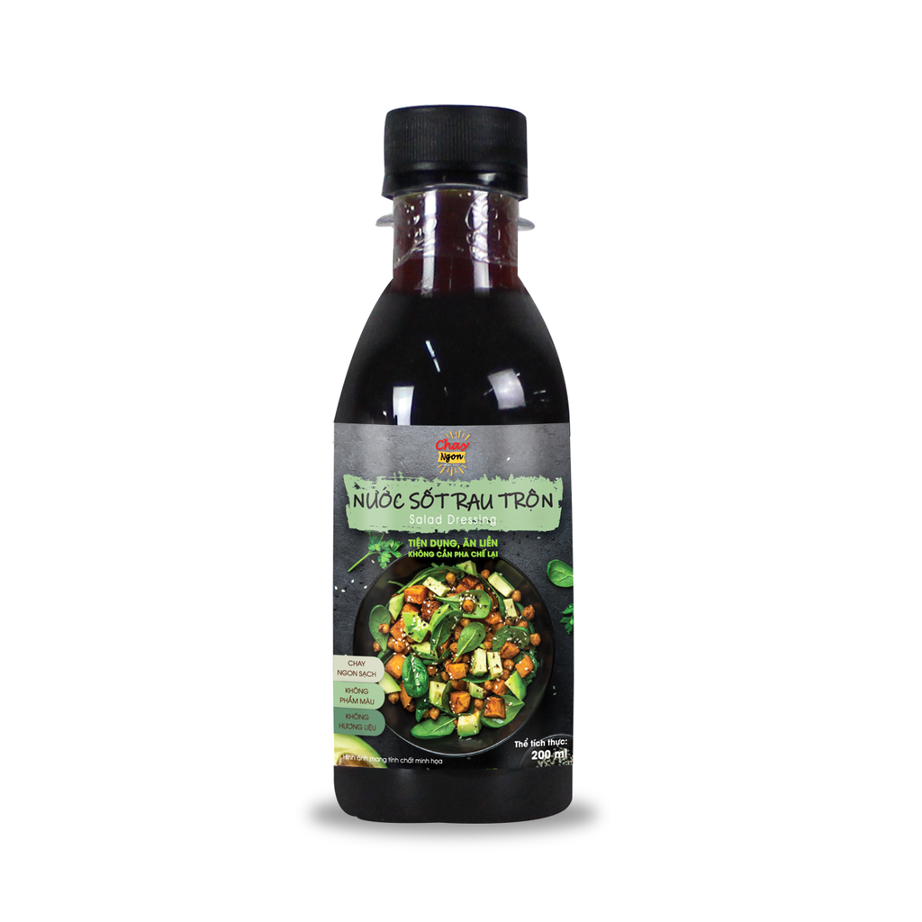 Sốt Rau Salad Trộn Chay Ngon Chua Ngọt Chuẩn Vị Chai 200ml [Bí Kíp Cho Mọi Món Salad Trộn] - Salad Dressing- Mini Salad Dressing
