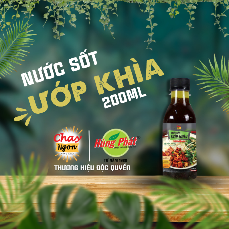 Nước Sốt Ướp Khìa Chay Ngon Hùng Phát Chai 500ml - Vegan Braised Sauce 500ml