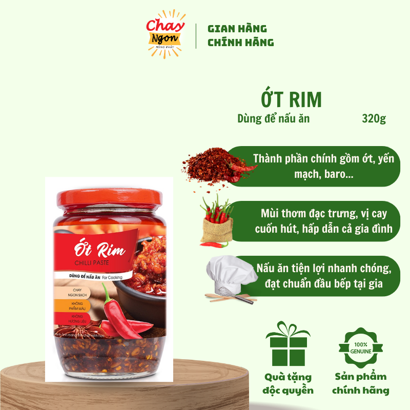 Ớt Rim Dùng Để Nấu Ăn 320g - Chilli Paste For Cooking