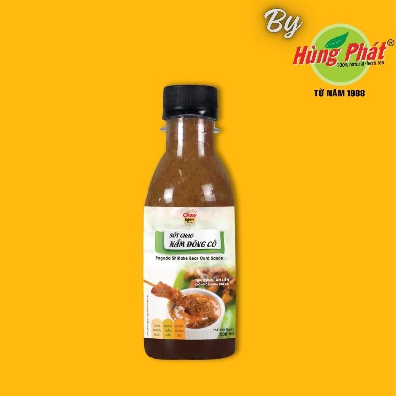 Nước Sốt Chao Nấm Đông Cô Chay Ngon Hùng Phát Chai 200ml [Tuyệt Chiêu Phá Đảo Món Bún] - Pagoda Shiitake Bean Curd Sauce