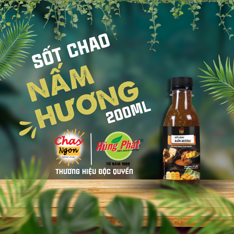 Nước Sốt Chao Nấm Hương 200ml - Shiitake Bean Curd Sauce
