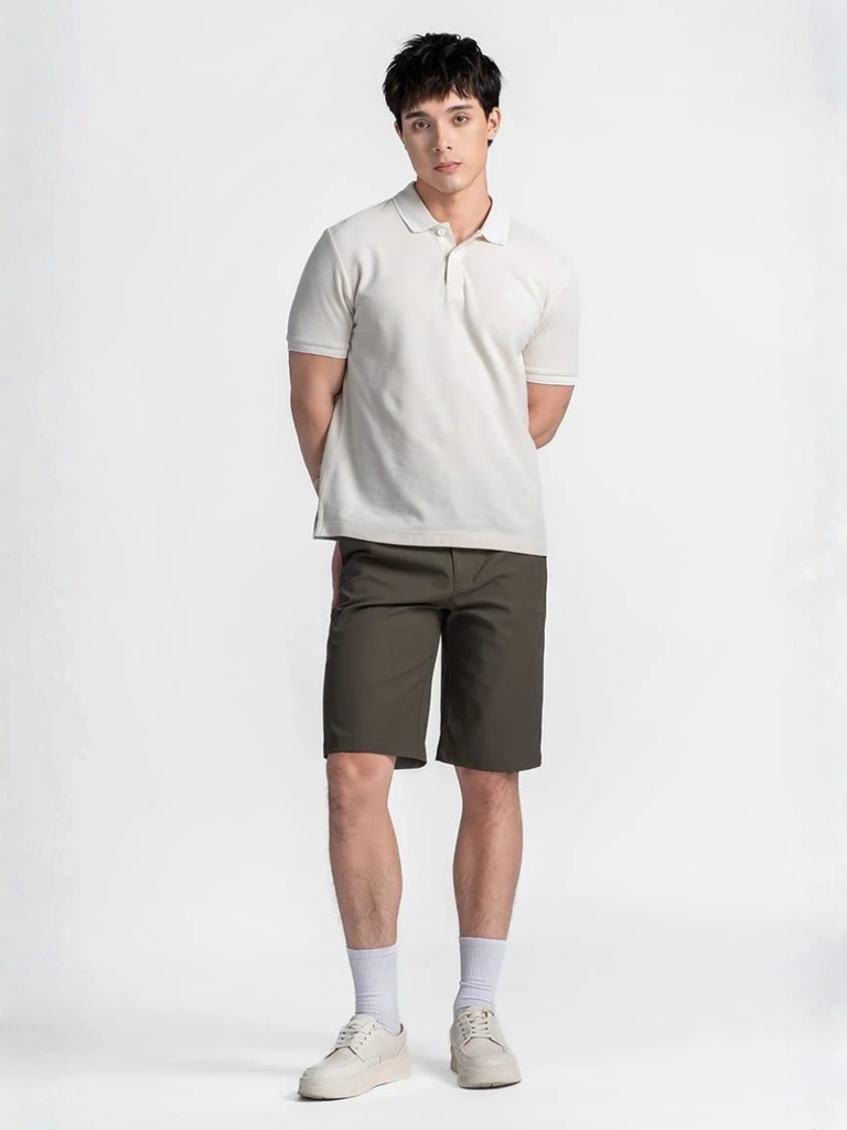 Quần Short Nam Khaki Form Vừa . SP26FH26T-NM