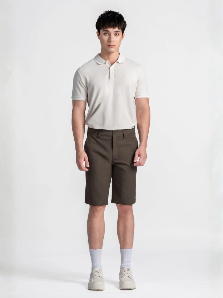Quần Short Nam Khaki Form Vừa . SP26FH26T-NM