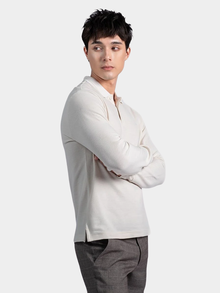 Áo Thun Polo Nam Phong Cách Tay Dài . KS26FH75P-LSWK