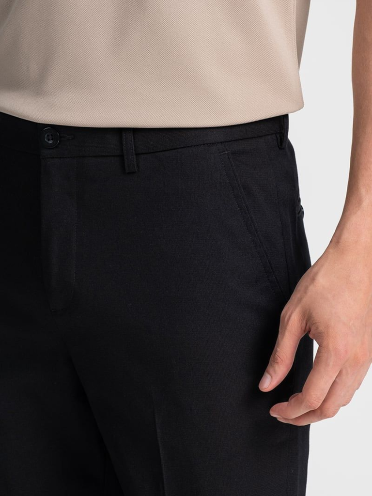 Quần Khaki Nam Basic Thanh Lịch Form Ôm