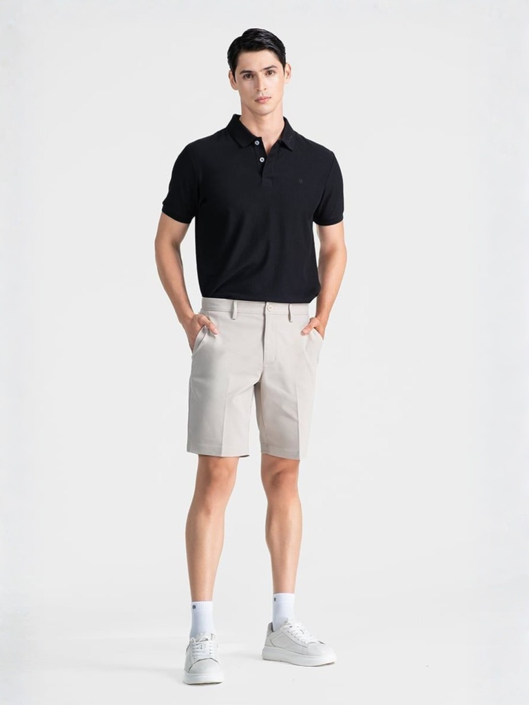 Quần Short Nam Khaki Trên Gối . SP26FH25P-AK