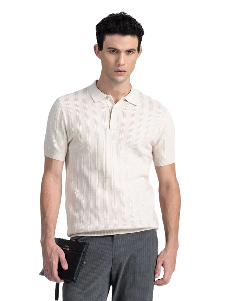 Áo Len Nam Mỏng Tay Ngắn . SW26FH03P-SA