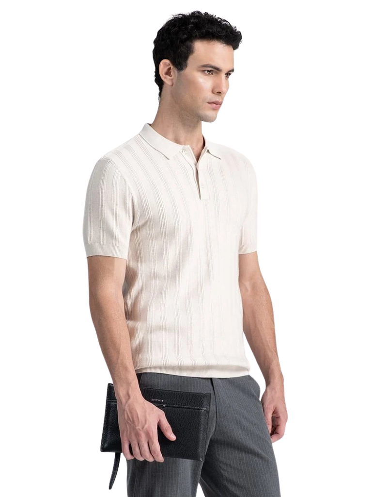 Áo Len Nam Mỏng Tay Ngắn . SW26FH03P-SA