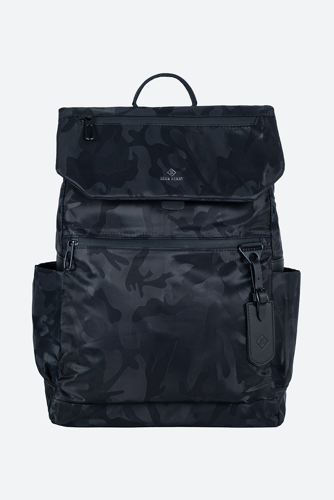 Balo JOHN HENRY  Cao Cấp - BA24FH02-BP - BLACK CAMOUFLAGE