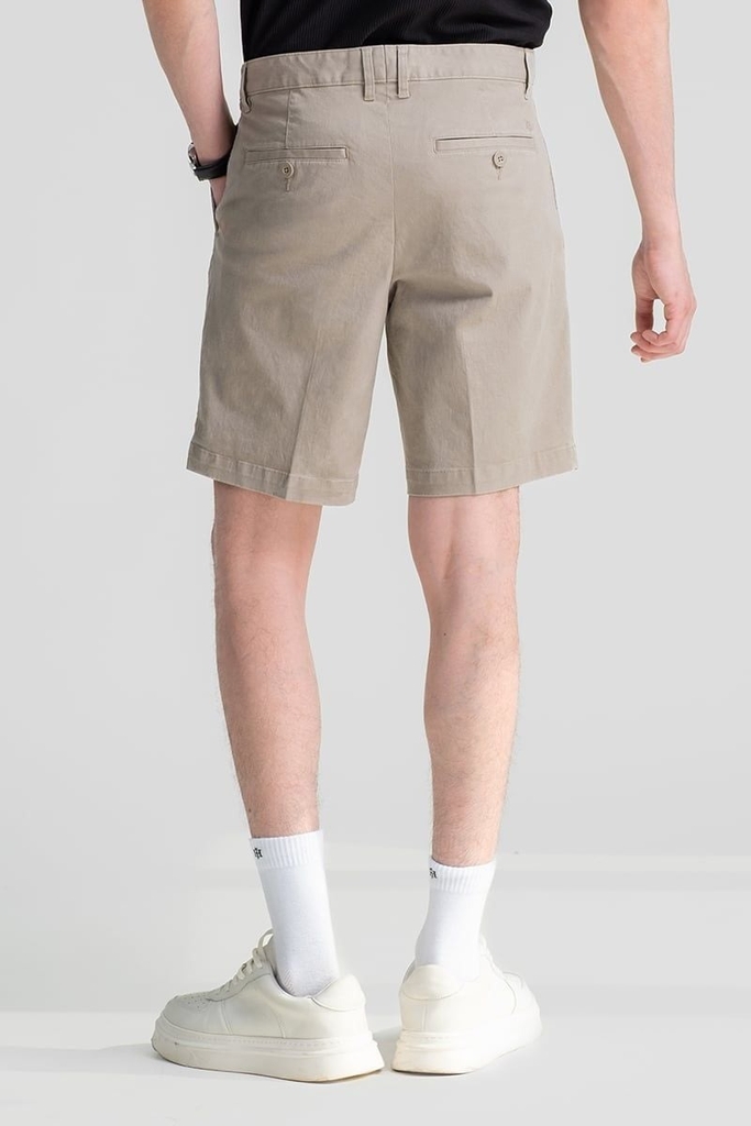 Quần Short Nam Khaki Trên Gối