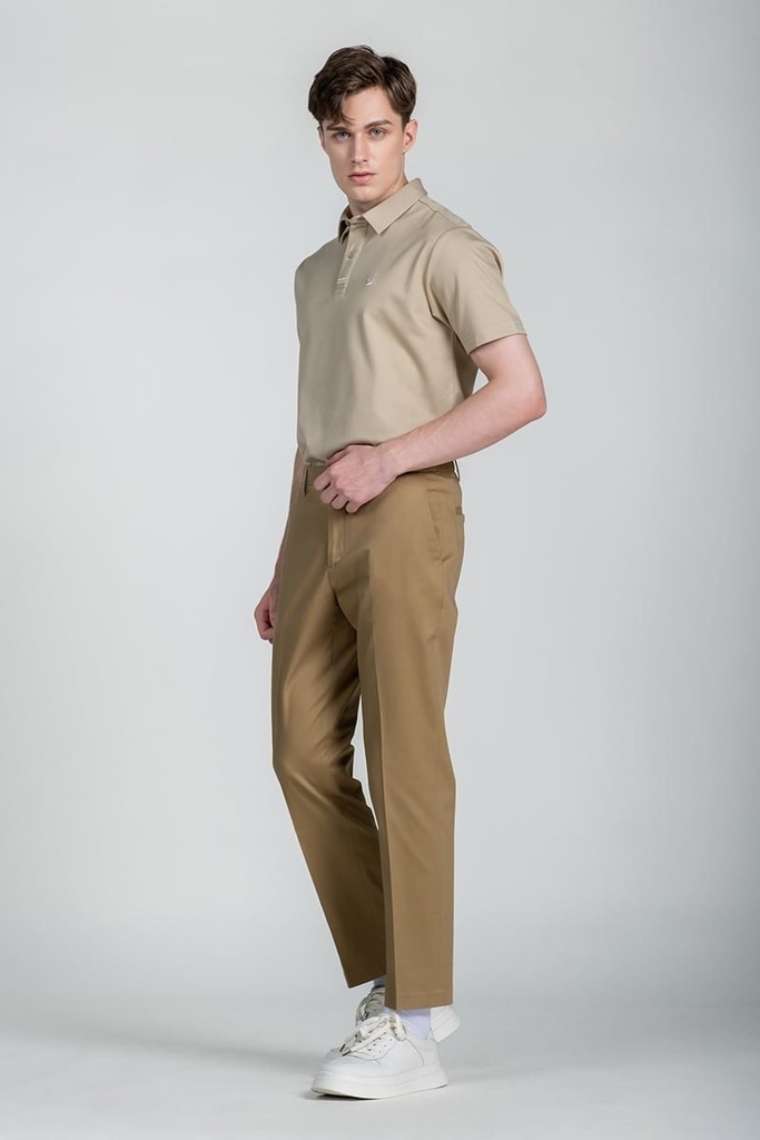 Quần Khaki Nam Tăng Đơ Chống Nhăng Form Vừa