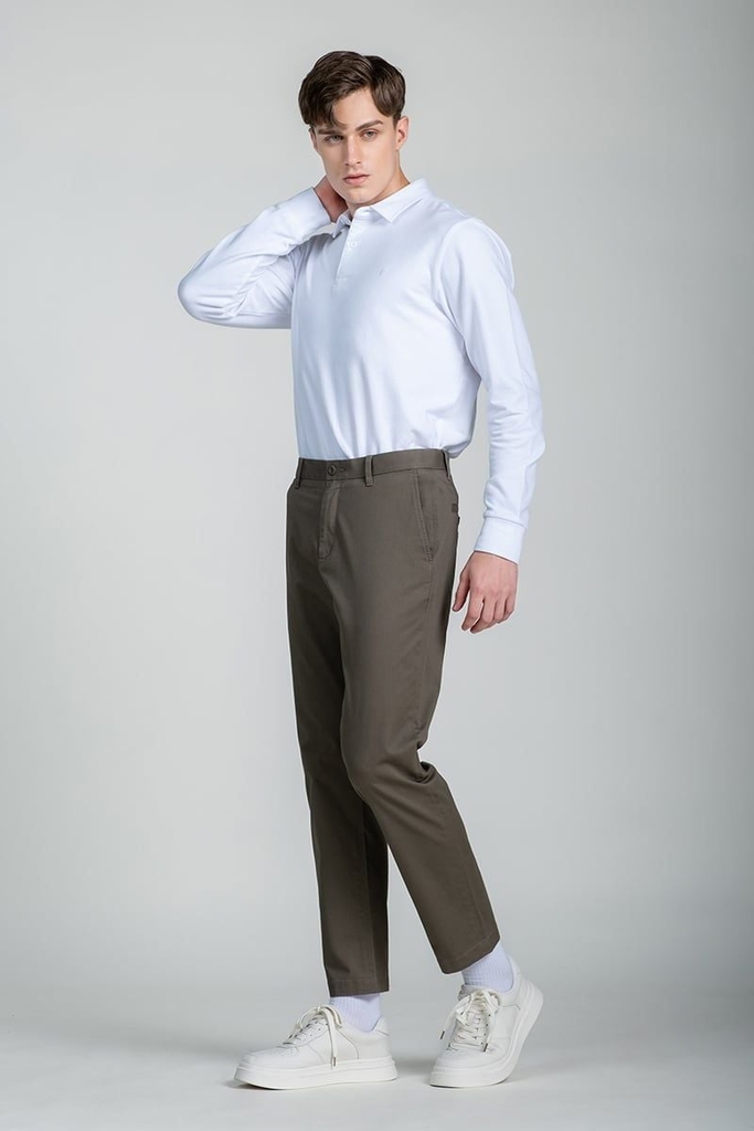 Quần Khaki Nam Basic Thanh Lịch