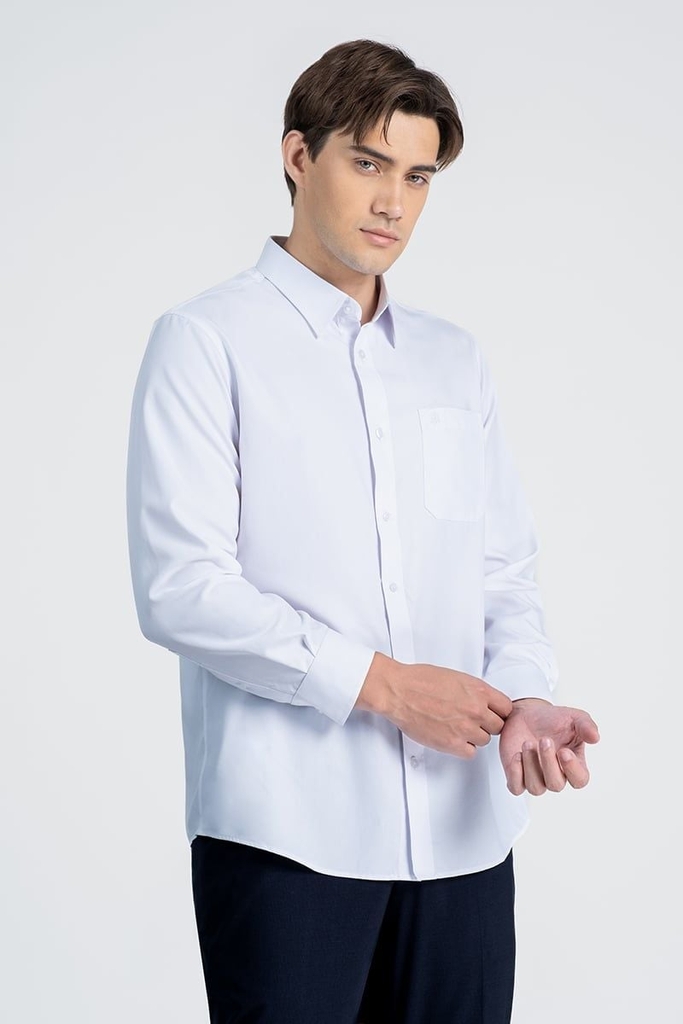 Áo Sơ Mi Nam Tay Dài Công Sở Vải Bamboo