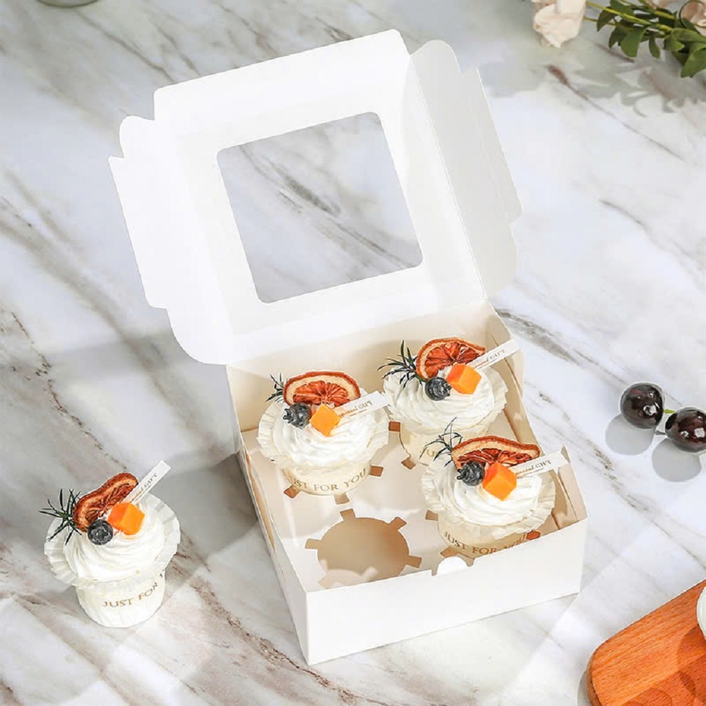 hộp giấy đựng bánh cupcake