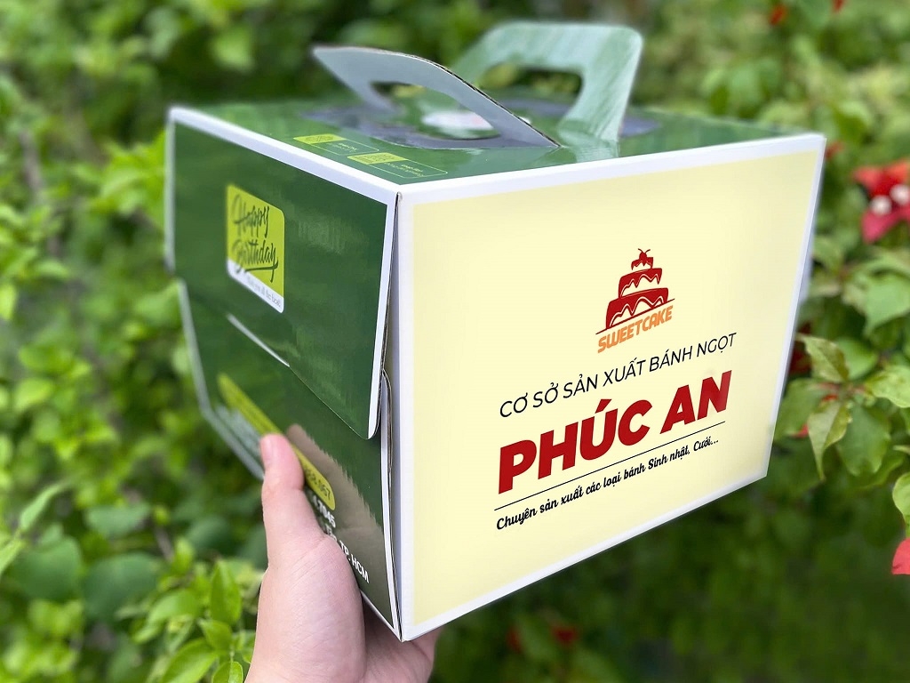 Hộp giấy in độc quyền đựng bánh sinh nhật