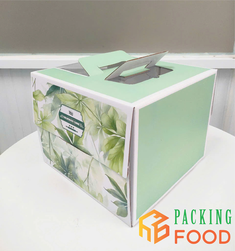 Hộp đựng bánh kem mẫu Thanh Khiết 3
