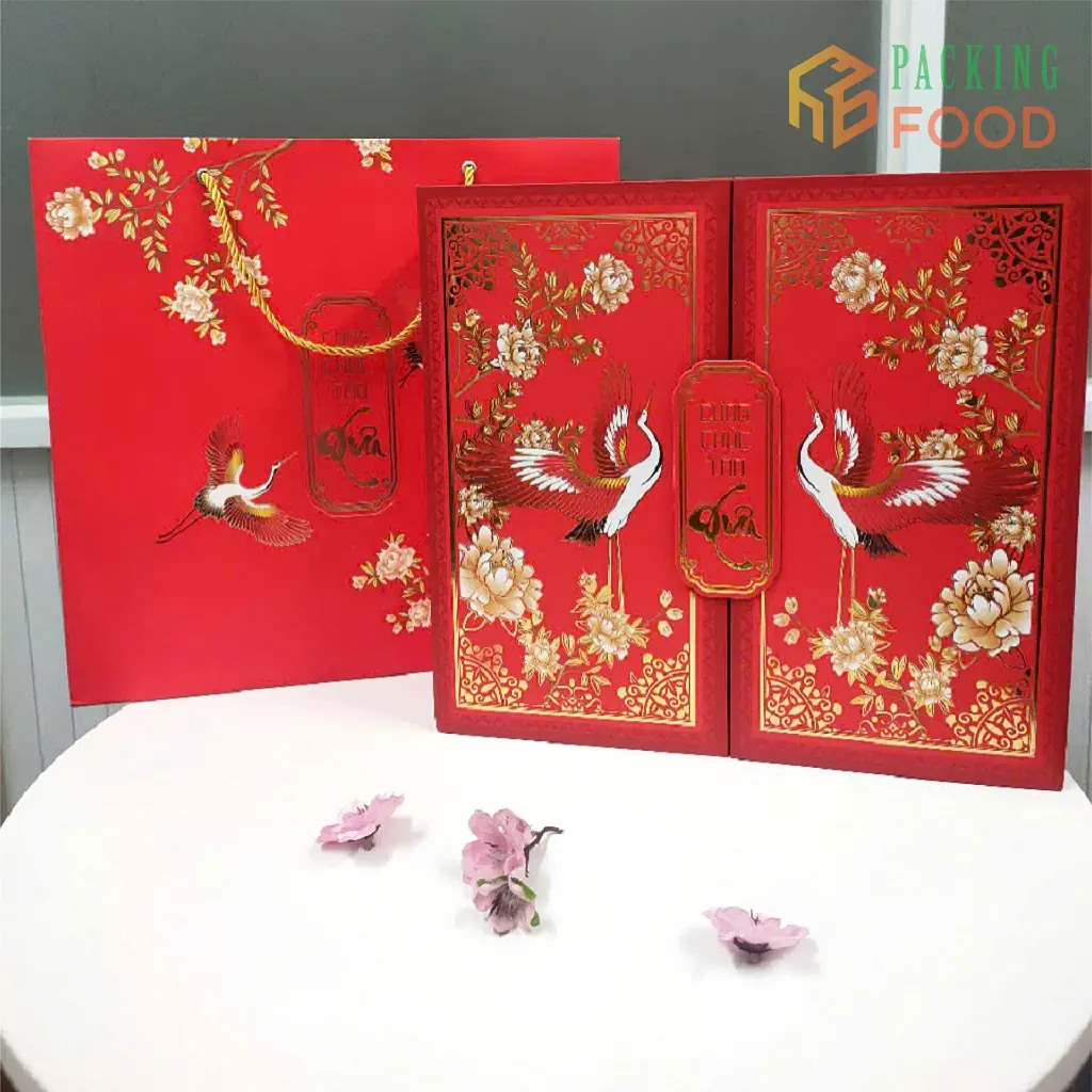 Hộp Quà Tết Đựng Rượu Cao Cấp 2025 - Hình 2