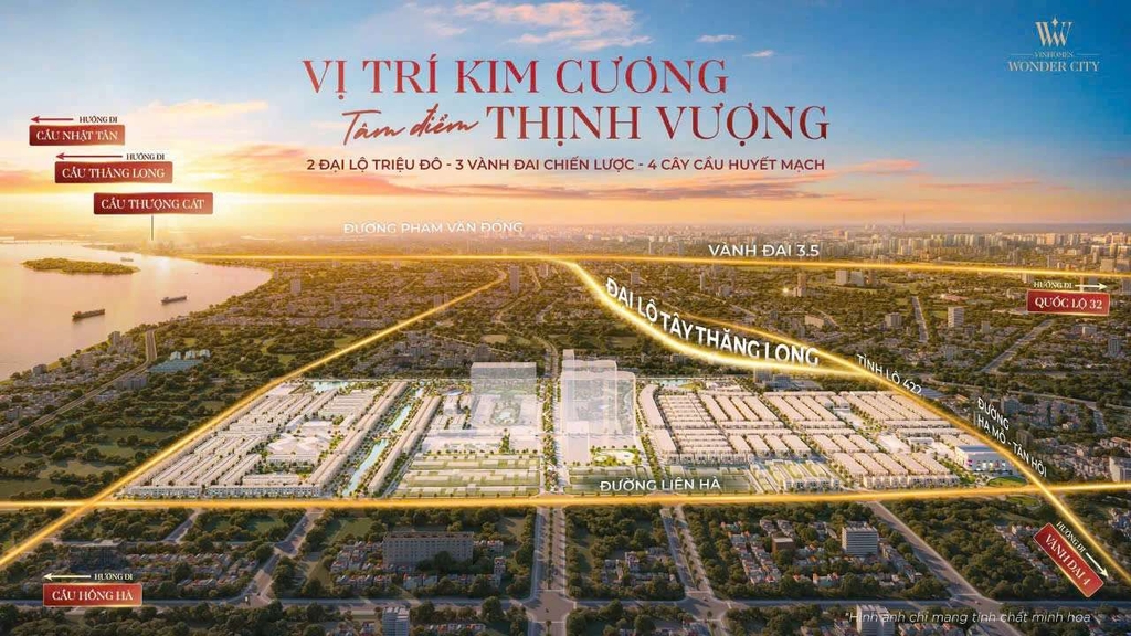 Mặt bằng dự án Vinhomes Wonder City Đan Phượng